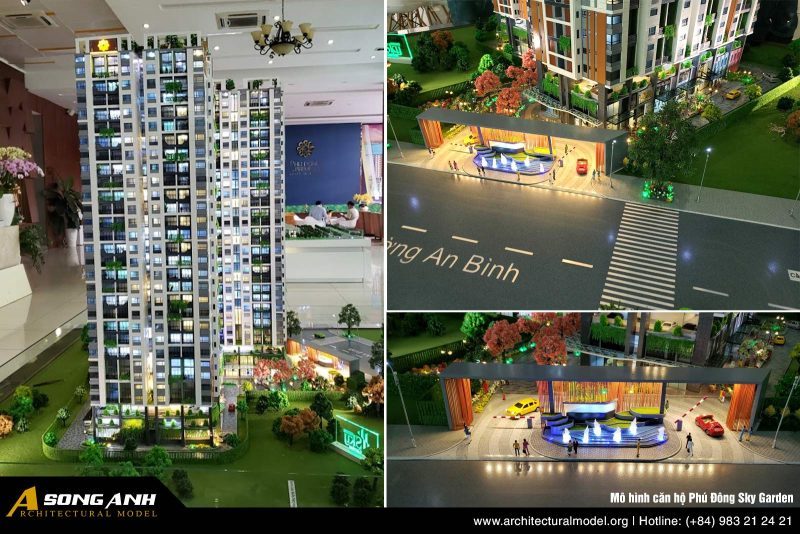 Hình ảnh mô hình căn hộ Phú Đông Sky Garden 2