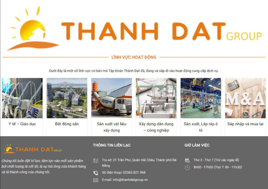 Thông tin Thành Đạt Group