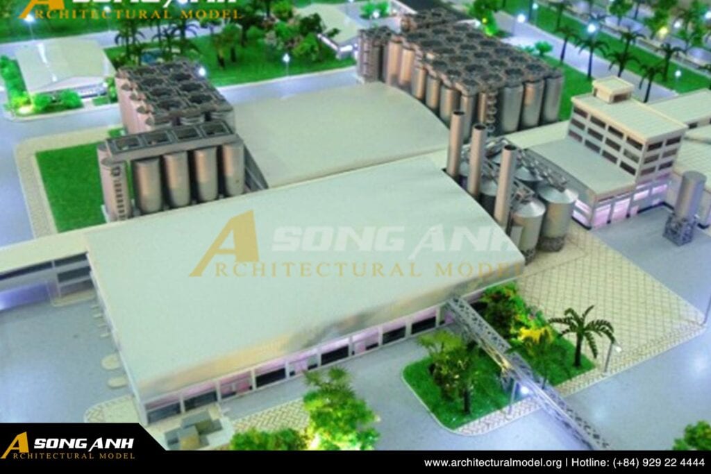 Mô hình kiến trúc nhà máy Bia Sài Gòn Củ Chi