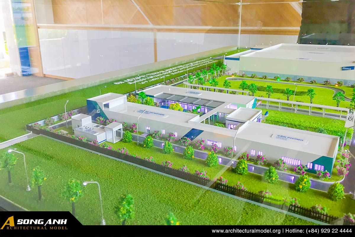 Mô hình kiến trúc nhà máy Elanco tại Đồng Nai