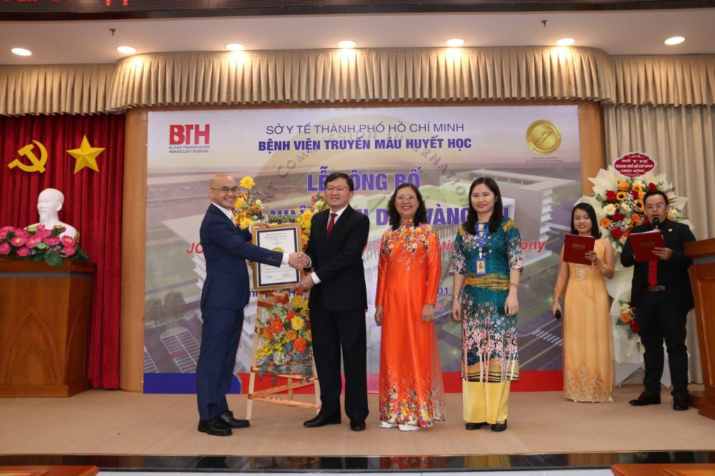 Bệnh viện Truyền máu - Huyết học TP.HCM đạt chứng nhận chất lượng quốc tế JCI.jpg
