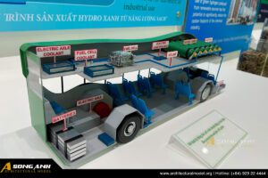 Mô hình thiết bị xe bus sử dụng năng lượng Hydrogen