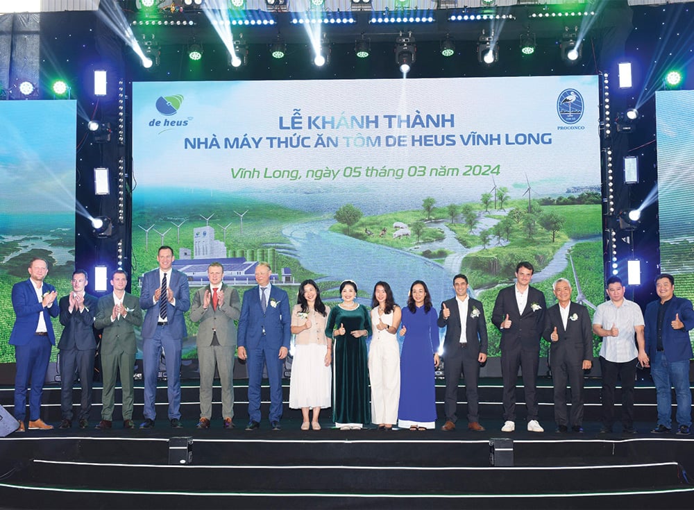 Lễ khánh thành nhà máy thức ăn tôm De Heus tại Vĩnh Long