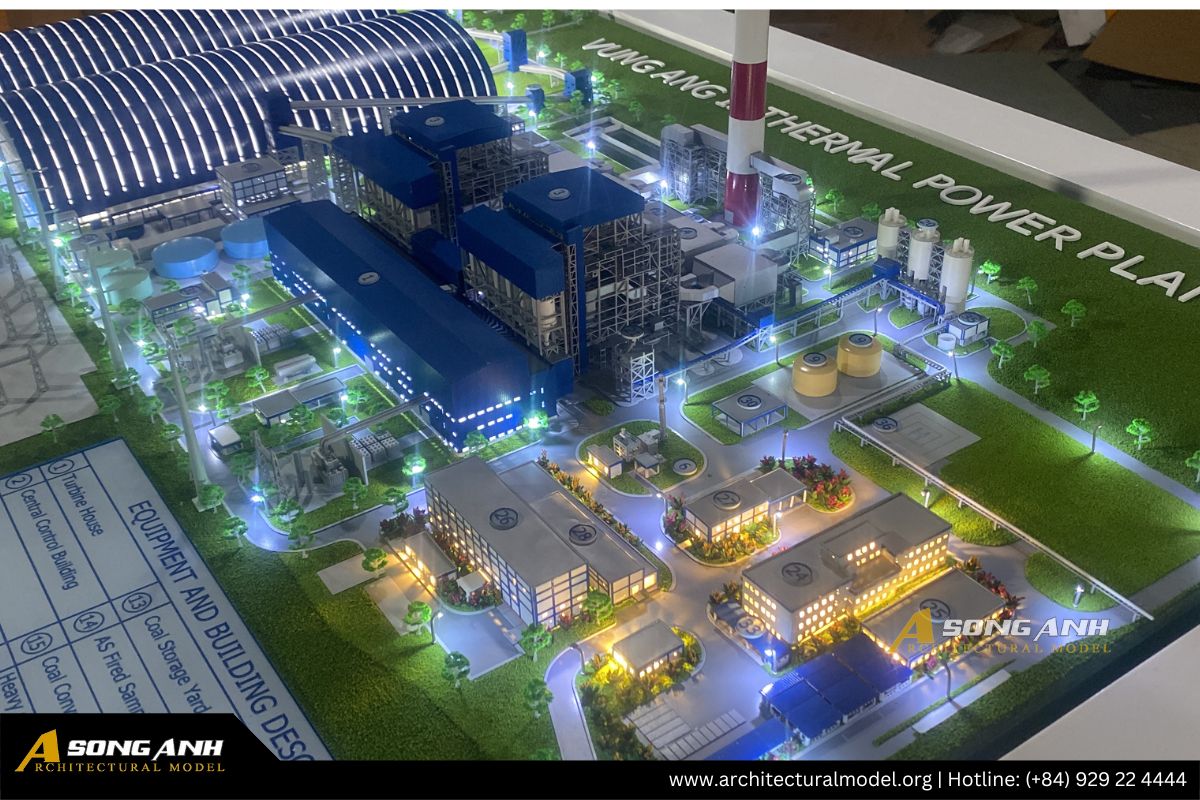 Mô hình nhà máy nhiệt điện Vũng Áng 2 tại Hà Tĩnh (1)