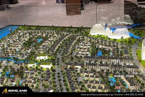 Vệ sinh sa bàn dự án Swanbay Oasia 4