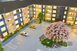 Mô hình dự án Magnolia Oaks Luxury Apartment