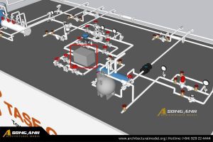 Mô hình nhà máy hệ thống ống dẫn (2)